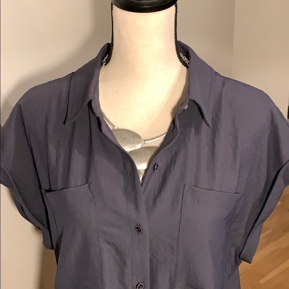 b New York Charcoal Button Down Shirt - Picture 5 of 9